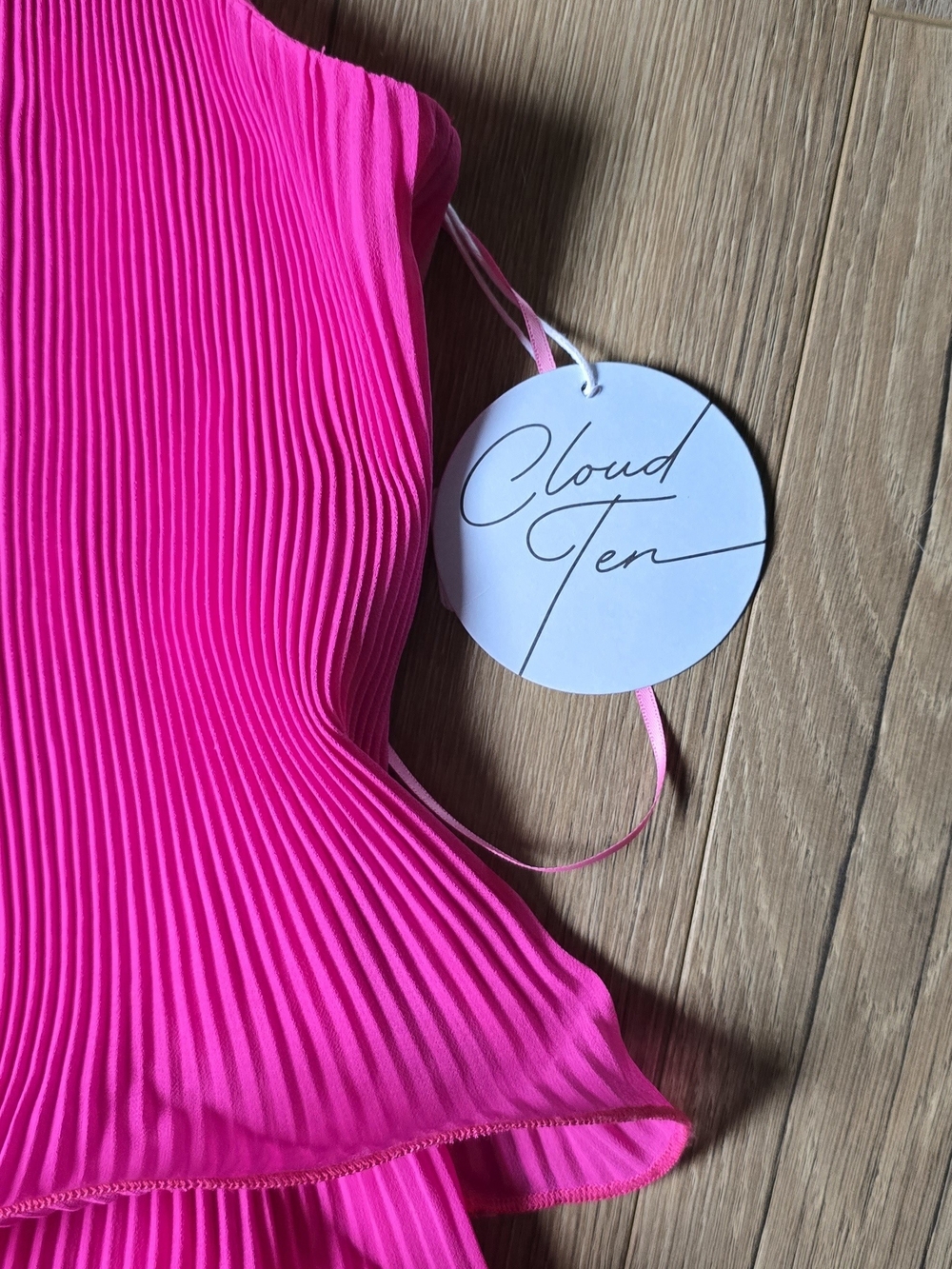 Cloud Ten Pink Ruffle Tank - Picture 2 of 3